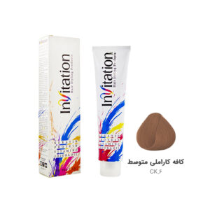 رنگ مو اینویتیشن شماره CK.6 رنگ کافه کاراملی متوسط