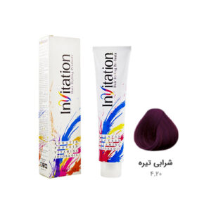 رنگ مو اینویتیشن شماره ۴.۲۰ رنگ شرابی تیره