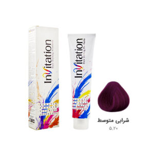 رنگ مو اینویتیشن شماره ۵.۲۰ رنگ شرابی متوسط