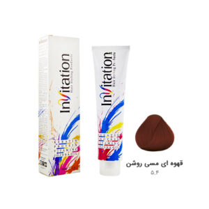 رنگ مو اینویتیشن شماره ۵.۴ رنگ قهوه ای مسی روشن