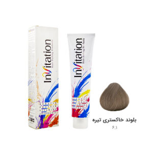 رنگ مو اینویتیشن شماره ۶.۱ رنگ بلوند خاکستری تیره
