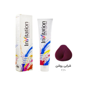 رنگ مو اینویتیشن شماره ۶.۲۰ رنگ شرابی روشن