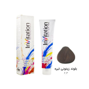 رنگ مو اینویتیشن شماره ۶.۳ رنگ بلوند زیتونی تیره