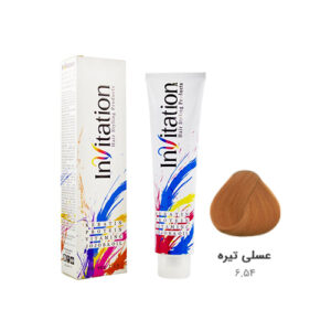 رنگ مو اینویتیشن شماره ۶.۵۴ رنگ عسلی تیره