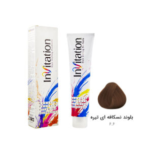 رنگ مو اینویتیشن شماره ۶.۶ رنگ بلوند نسکافه ای تیره