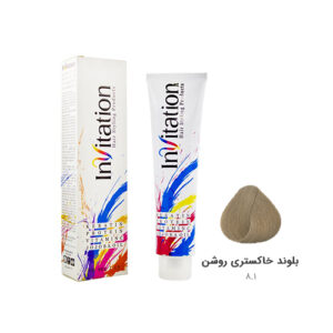 رنگ مو اینویتیشن شماره ۸.۱ رنگ بلوند خاکستری روشن