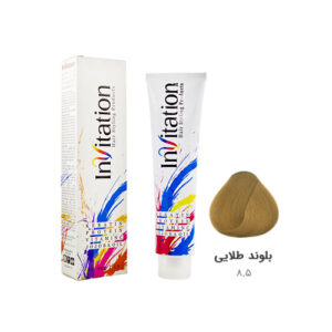 رنگ مو اینویتیشن شماره ۸.۵ رنگ بلوند طلایی