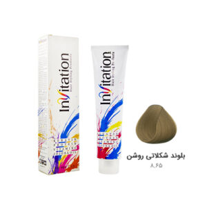 رنگ مو اینویتیشن شماره ۸.۶۵ رنگ بلوند شکلاتی روشن