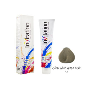 رنگ مو اینویتیشن شماره ۹.۲ رنگ بلوند دودی خیلی روشن