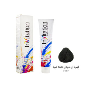 رنگ مو اینویتیشن شماره FM.2 رنگ قوه ای دودی کاملا تیره