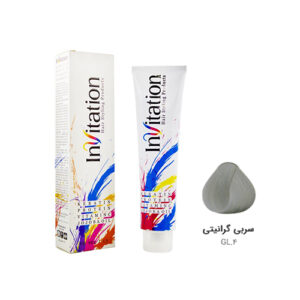 رنگ مو اینویتیشن شماره GL.4 رنگ سربی گرانیتی