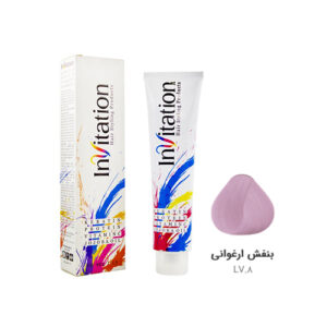 رنگ مو اینویتیشن شماره LV.8 رنگ بنفش ارغوانی