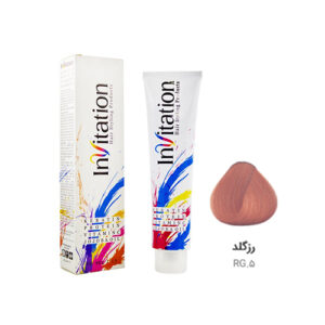 رنگ مو اینویتیشن شماره RG.5 رنگ رزگلد